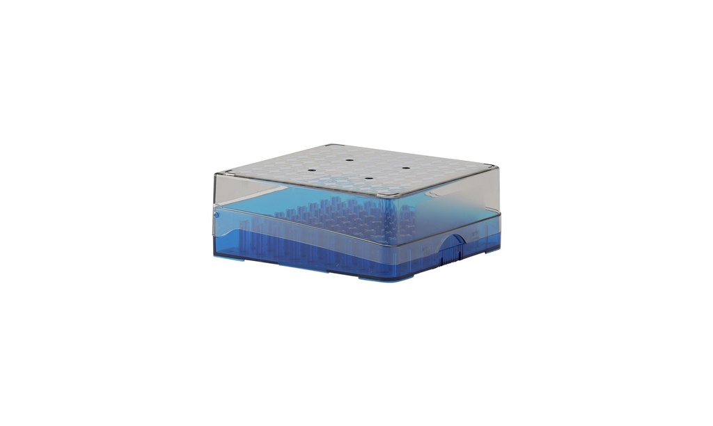 Cryobox, TENAK, 133 x 133 x 53 mm, PC, 10 x 10, blue