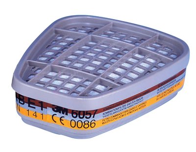 Gas-, vapour filter, 3M 6057, ABE1, cartridge, bajonet, multigas