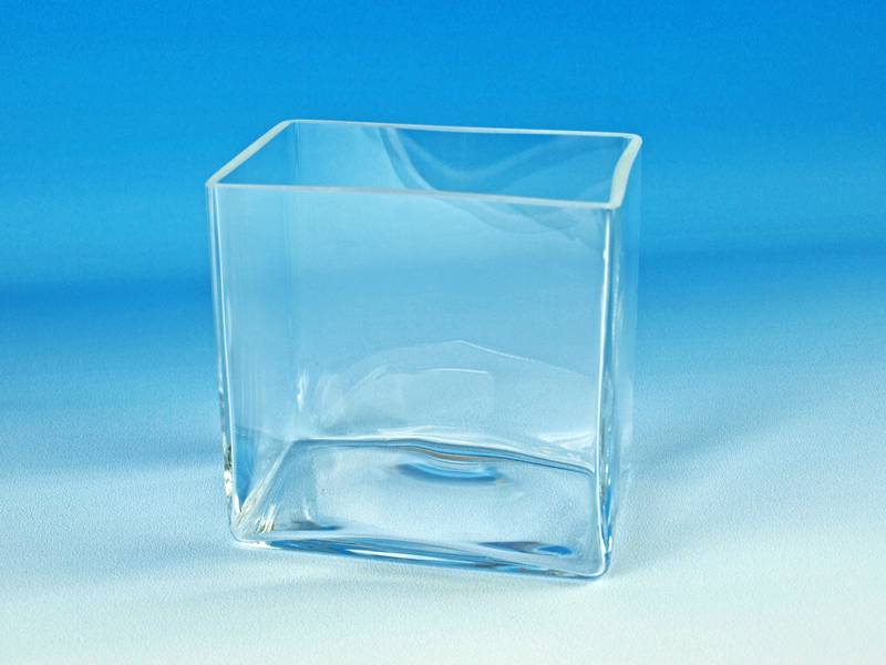 Glass tank 250x180x220mm fine ground rim