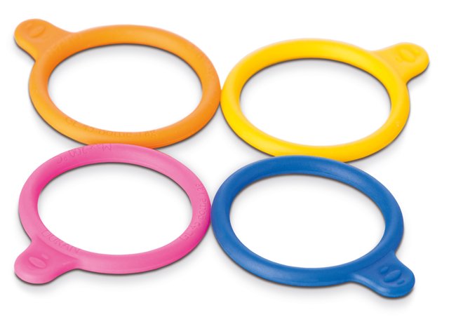 Bottle tag GL 56 silicone, orange, pack of 20
