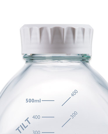 Screw-cap GL 56, PP, white, w. fast thread, f/TILT