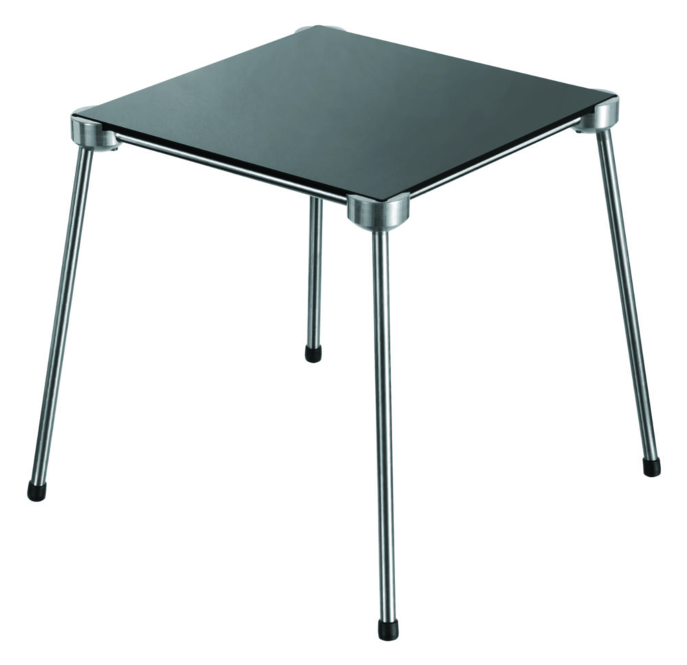 Stainless 4-foot with Ceramic plate 200x200 mm
