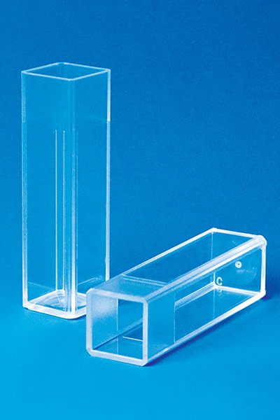 Cuvettes, makro, 2.5ml 4 optical windows, PS, 500