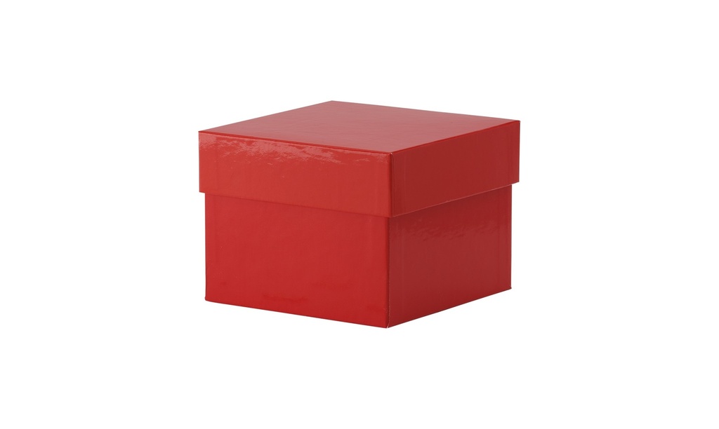 Cryobox, TENAK, 133 x 133 x 100 mm, PP coated cardboard, red