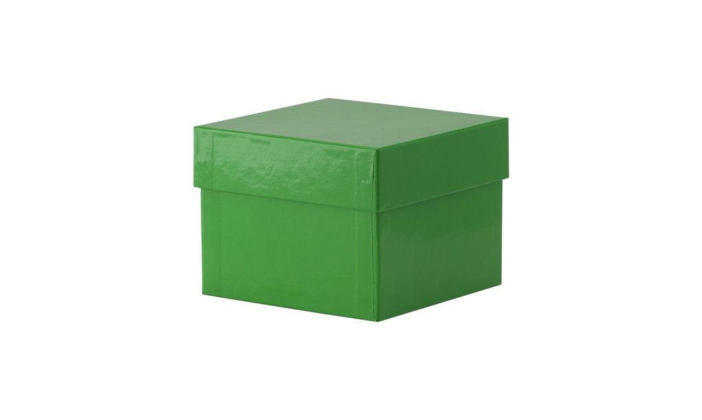 Cryobox, TENAK, 133 x 133 x 100 mm, PP coated cardboard, green