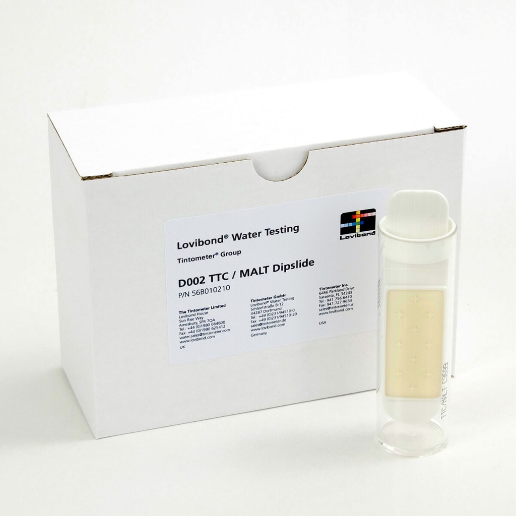 [6282521] Dipslide, Lovibond D002 TTC/MALT, for total count + yeast and molds