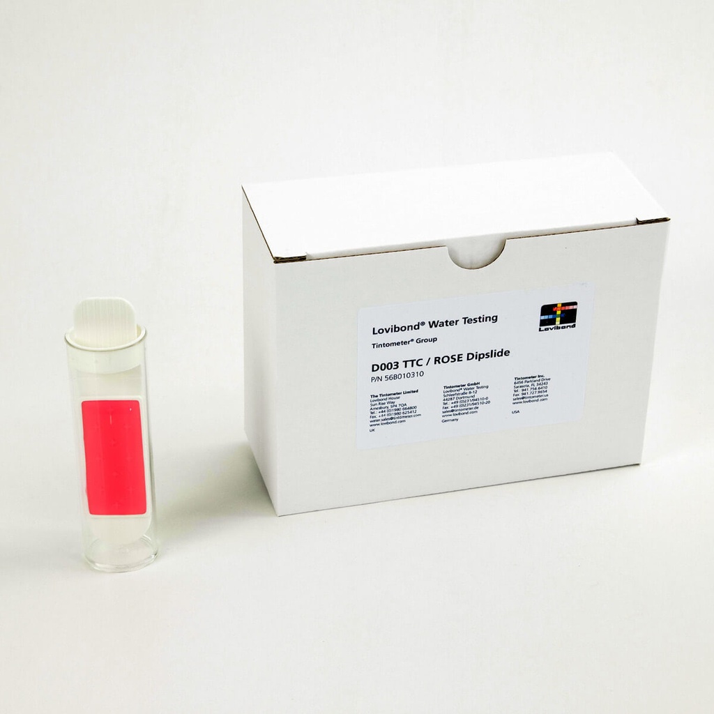 Dipslide, Lovibond D003 TTC/RBS, for total count + yeast and molds