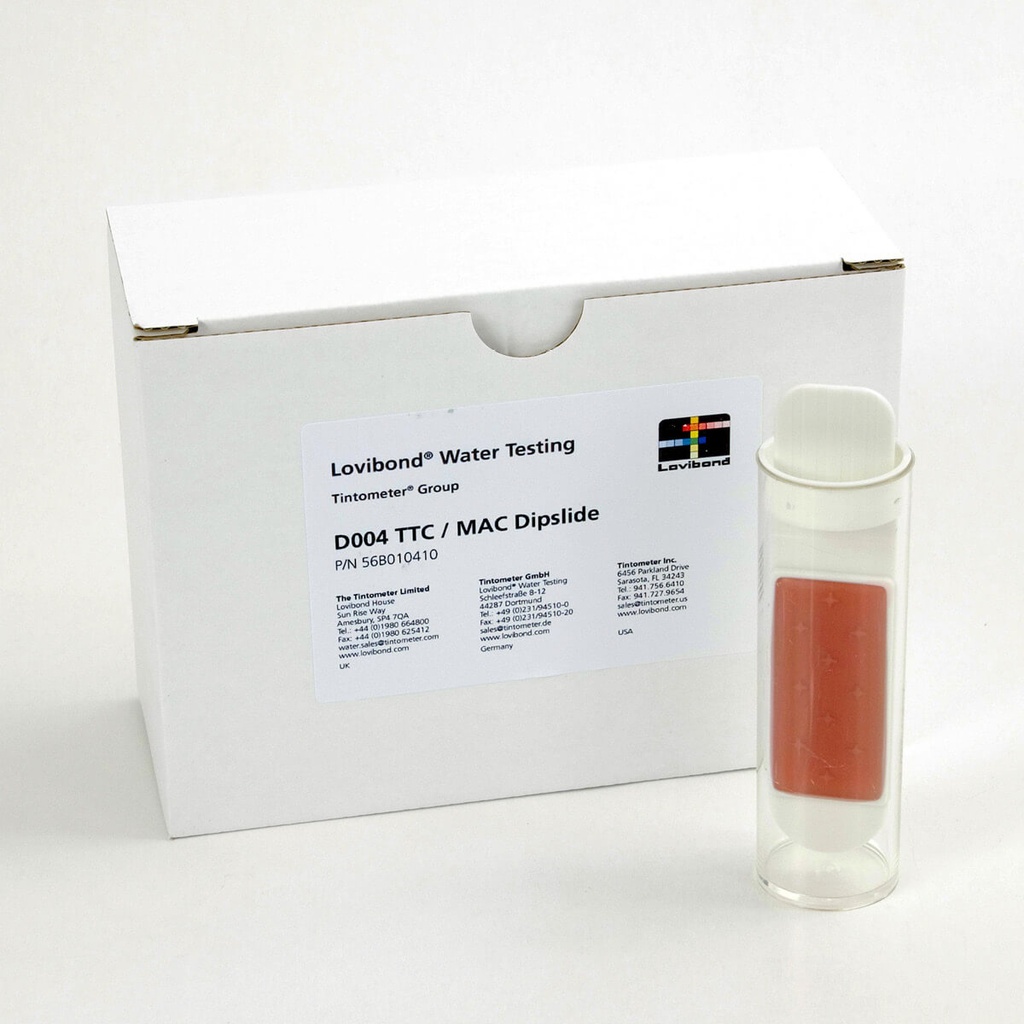 [6282523] Dipslide, Lovibond D004 TTC/MAC, for total count + coliform