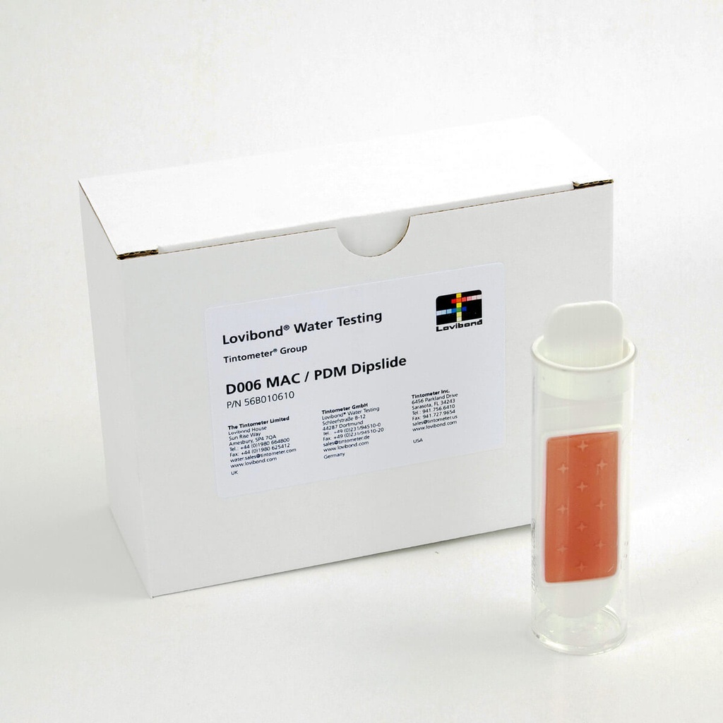 [6282525] Dipslide, Lovibond D006 Pseudomonas (PDM)/MAC, for total count + coliform