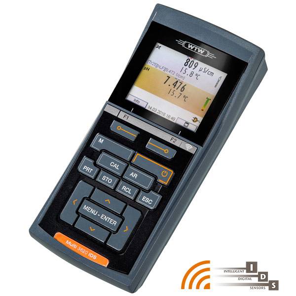 Multiparameter meter, WTW MultiLine 3620 IDS Set G, 2 channels, w. 3 sensors, 3 m