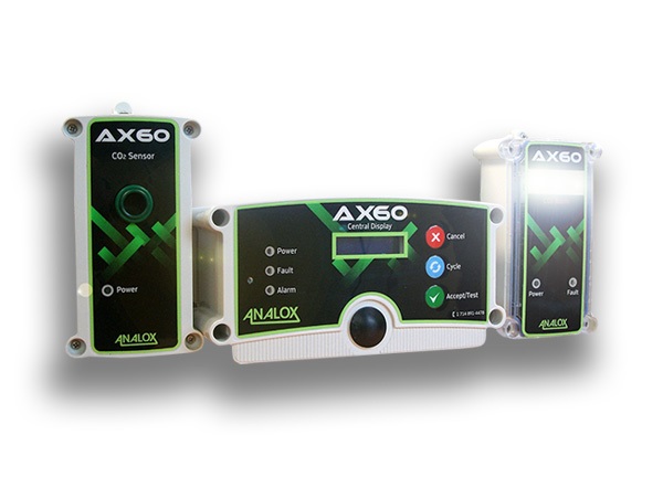 [6284262] Ax60 CO2 Safety Monitor incl. 1x Central Display