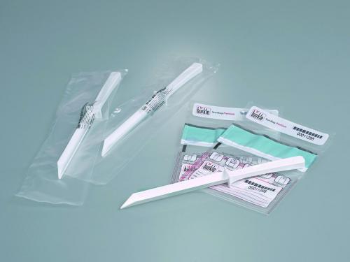 SteriPlast scoop 25ml, PS length 141mm, blue, det.