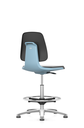 Lab chair Labsit, Foot ring, art. leather, blue