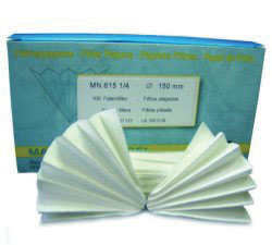 Folded filter, Macherey-Nagel MN 615, qualitative, medium, Ø55 mm, 4-12 µm, 100 pcs
