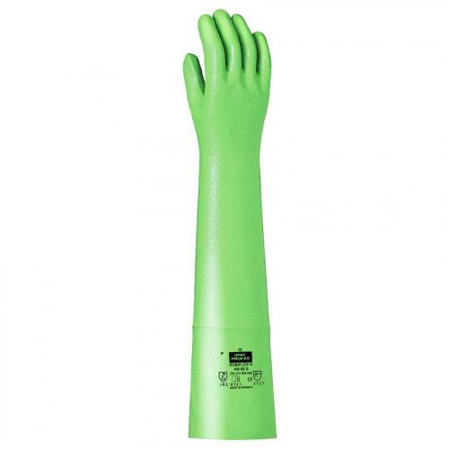 Chemical protection gloves, uvex rubiflex S NB60S, size 9