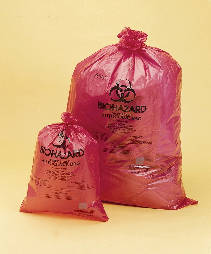 BEL-ART-waste bags 640x890 mm Biohazard, orange-re