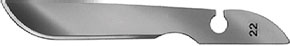 Scalpel blades unsterile No. 22
