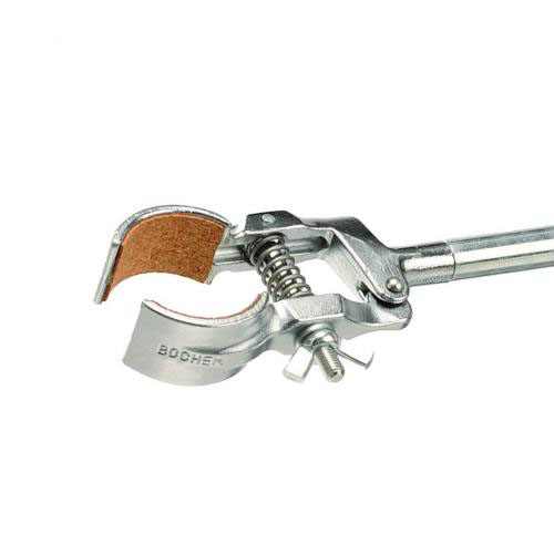 Support clamp 180x12 mm, jaws w/cork, range 80 mm
