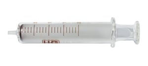 Glass-Syringe, LLG, with metal LUERLOCK, 2 ml, 5 pcs