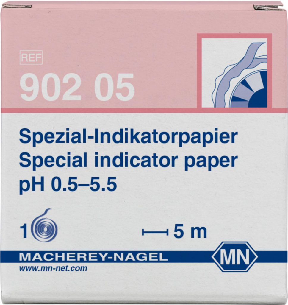 pH indicator paper, Macherey-Nagel Special, pH 0,5 - 5,5, 5 m