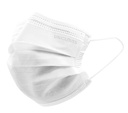 Face mask, Unigloves Profil Plus, EN 14683 Type II R, CE, hvid, 50 pcs.