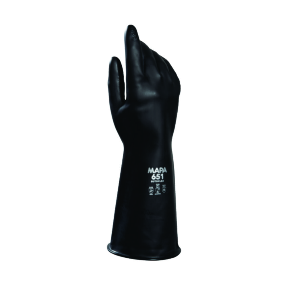 Chemical protection gloves, MAPA Butoflex 651, size 7
