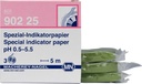 [1571822] pH indicator paper, Macherey-Nagel Special, refill, pH 0,5 - 5,5, 3 rolls of 5 m