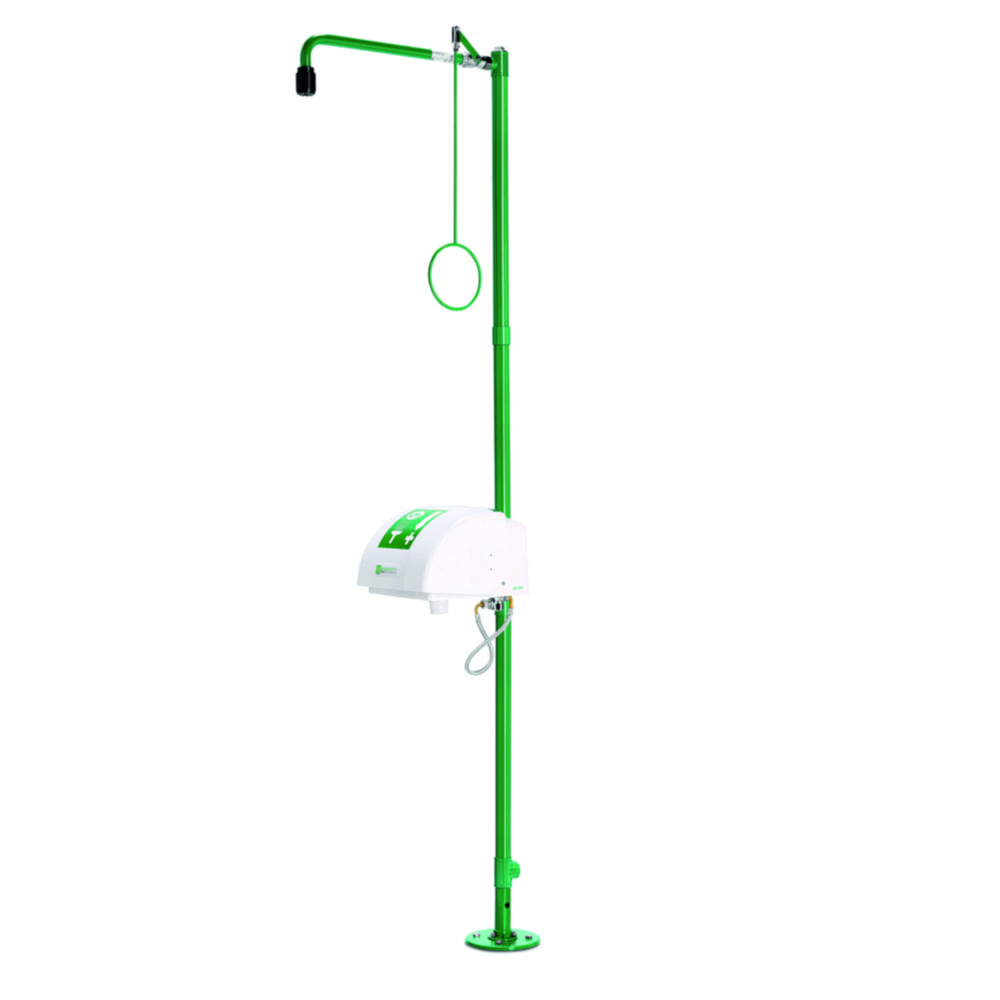 [6317045] Freestanding emergency shower with face wash, bowl and lid, B-safety classicline, bottom mounting