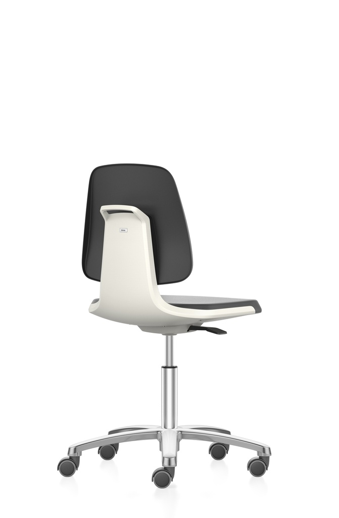 Labsit, Leatherette, weels, white, 450-650 mm