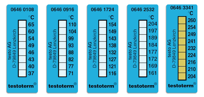 Temp.strip 8 point +71-110C