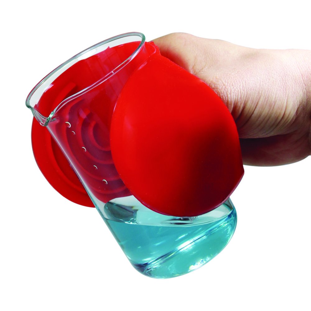 Hand protector, LLG TempHand, silicone rubber, flexible from -50 up to 250 °C