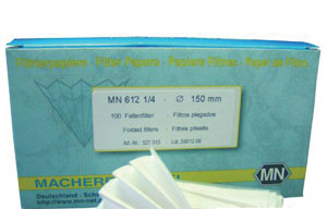 Folded filter, Macherey-Nagel MN 616, qualitative, medium, Ø110 mm, 4-12 µm, 100 pcs