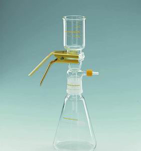 Filtration apparatus, complete, Sartorius 16309, glass, Ø47/50 mm, 250 mL / 1000 mL