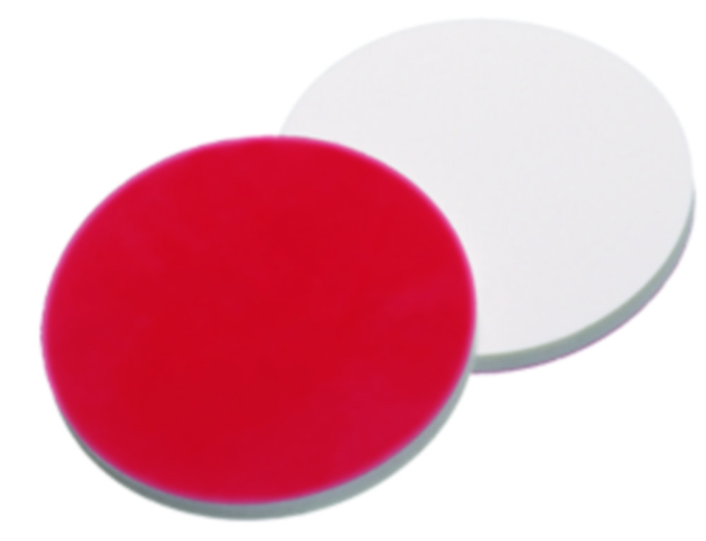 [1760301] Septa, LLG, for N 8 screw caps, silicone(white)/PTFE(red) 45 A