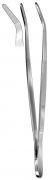 Forceps, 13 cm, bent, SS