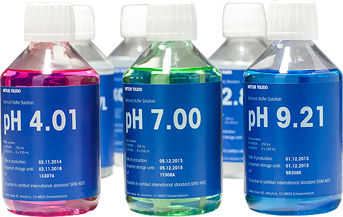 Buffer, technical, Mettler-Toledo, pH 2,00 ±0,02, 25 °C, 250 mL, 6 pcs