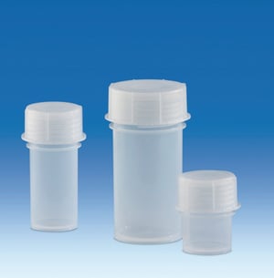 [7009276] Sample container w. screw cap, Vitlab, PP, 30 mL, Ø38x54 mm, GL 40 mm, 10 pcs