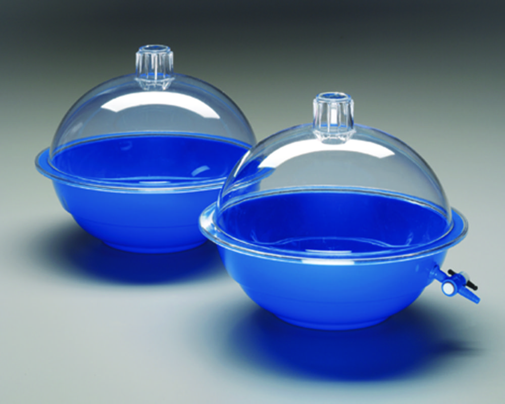 Desiccators, PC, blue, without stopcock