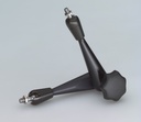 Articulated arm, Schott, for stabilising base to place lightguide