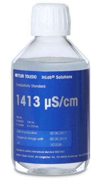 [7400513] Conductivity Standard, Mettler-Toledo, 1413 µS/cm, 250 mL, 6 pcs
