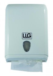 LLG-Folded tissue dispenser, white plastic