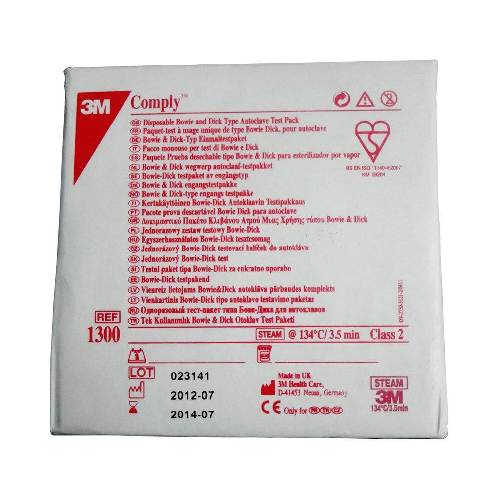 [7622515] 3M Comply Bowie + Dick disposable test palet