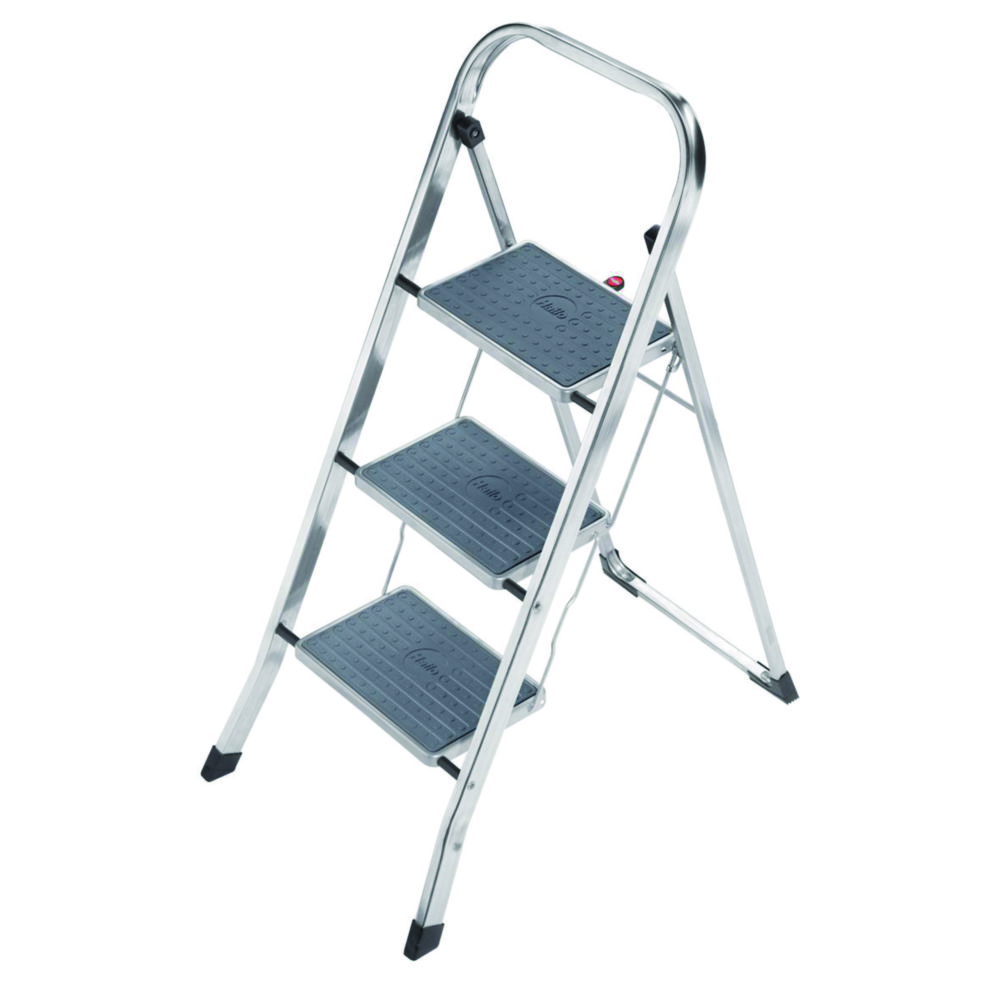 [7623704] Step ladder, Haloi-Werk, K70, 3 steps, aluminum