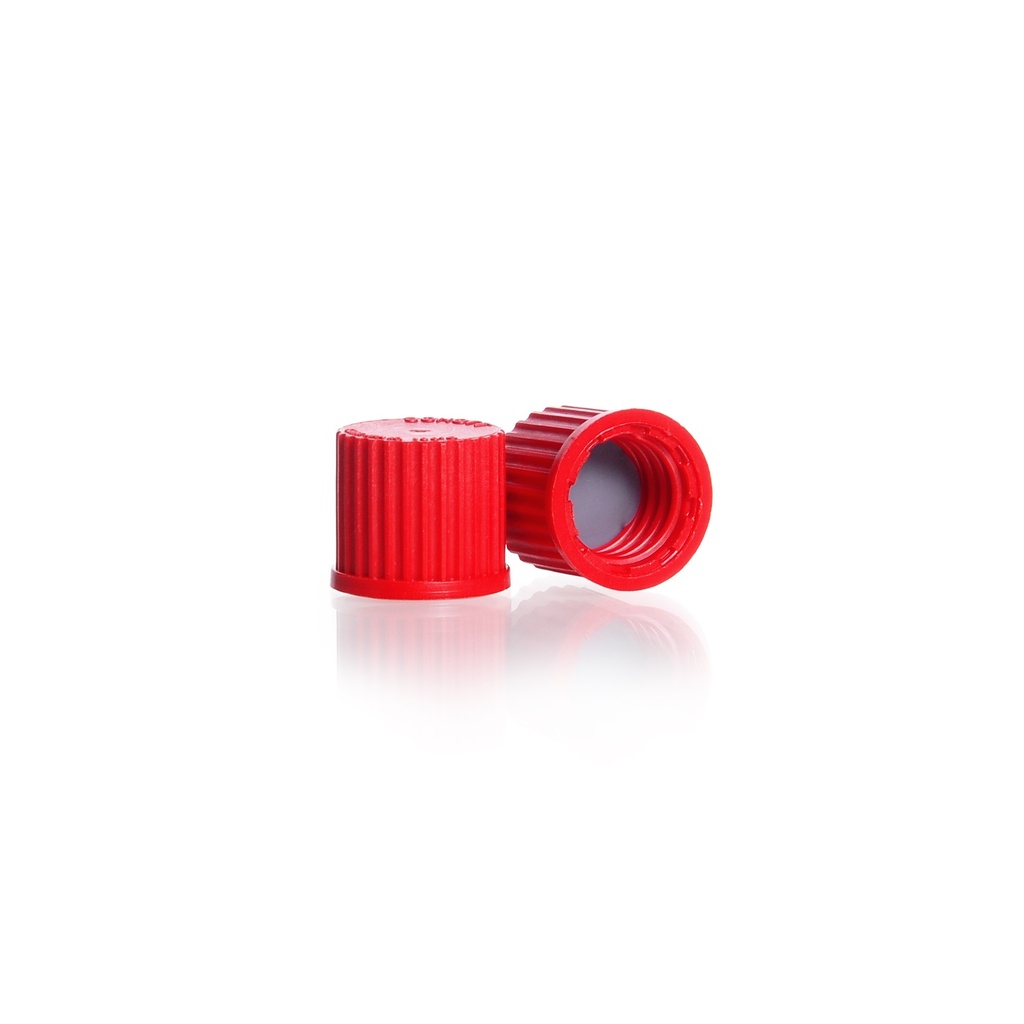 [7623838] Screw cap, DURAN, GL 14, red PBT w. PTFE, for bottle distributor