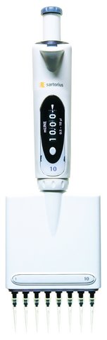 Pipette, Sartorius, mLine, 8-channel, 5 - 100 µl