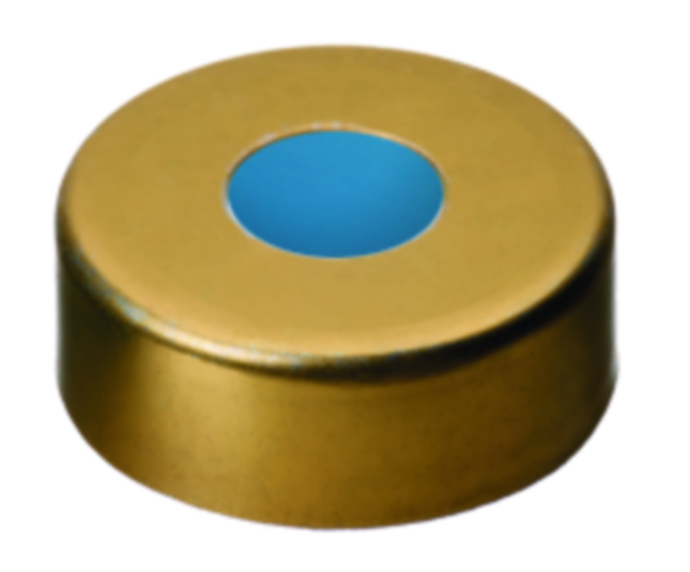 Crimp seals, LLG, N 20, magnetic steel, gold, silicone/PTFE 45 A