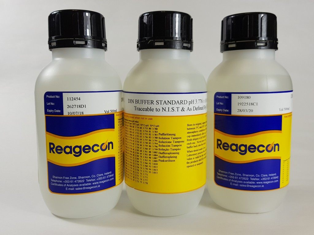Buffer, Reagecon, pH 6,865 ± 0,01, 25 °C, DIN 19266, 500 mL
