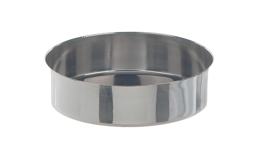 Evaporating dish, low form, 18/8 steel diam. 60 mm