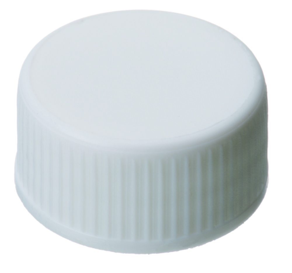 [9003541] Screw cap, LLG, N 24, white PP, silicone/PTFE 45 A