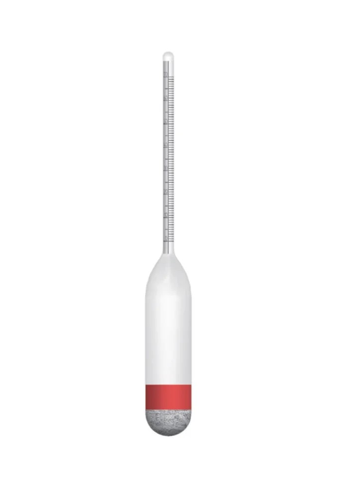 Density hydrometer, GECO Gering, wo. thermometer, 1.400 - 1.600 g/cm³